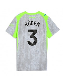 Billige Manchester City Ruben Dias #3 Tredjedrakt Dame 2025-26 Kortermet
